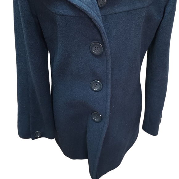 LARRY Levine Vintage Peacoat wool/poly blend Size Small - Picture 6 of 8